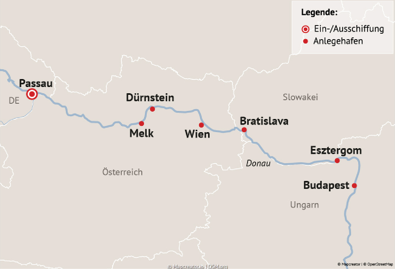 Reisen Aktuell Arielle Queen Donauromantik Pur Route