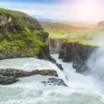 Berge Und Meer Island Haukadalur Tal