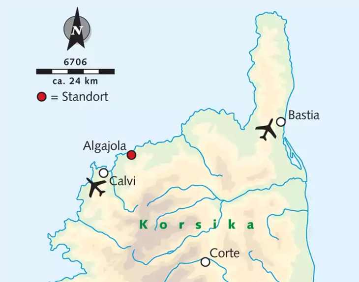 Wikinger Wanderwoche Auf Korsika Karte