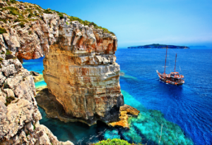 ReisenAktuell Korfu Luftansicht Auf Insel Paxos Im Hintergrund