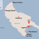 ReisenAktuell Zakynthos Reisezielkarte