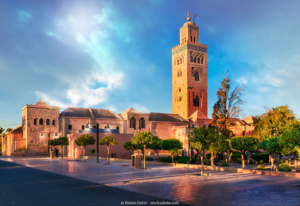 Reisen Aktuell Marokko Marrakesch Koutoubia Moschee Ansicht