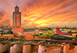 Reisen Aktuell Marokko Marrakesch Medina Sonnenuntergang